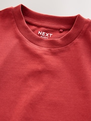 Rust Red Relaxed Fit Short Sleeve 100% Cotton T-Shirt (3-17yrs) - Image 3 of 4