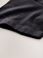 Black Relaxed Fit Short Sleeve 100% Cotton T-Shirt (3-17yrs) - Image 4 of 4