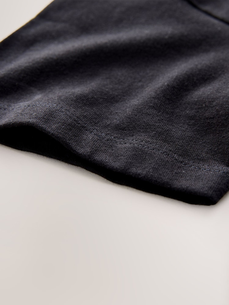 Black Relaxed Fit Short Sleeve 100% Cotton T-Shirt (3-17yrs) - Image 4 of 4