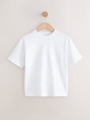 White Relaxed Fit Short Sleeve 100% Cotton T-Shirt (3-17yrs) - Image 1 of 4