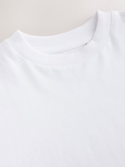 White Relaxed Fit Short Sleeve 100% Cotton T-Shirt (3-17yrs) - Image 3 of 4