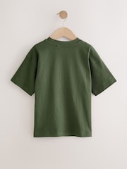 Khaki Green Relaxed Fit Short Sleeve 100% Cotton T-Shirt (3-17yrs) - Image 2 of 4