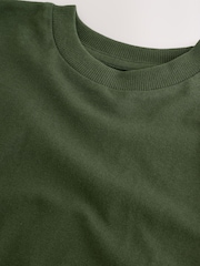 Khaki Green Relaxed Fit Short Sleeve 100% Cotton T-Shirt (3-17yrs) - Image 3 of 4