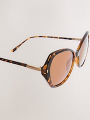 Tortoiseshell Brown Large Sunglasses - Image 5 of 5