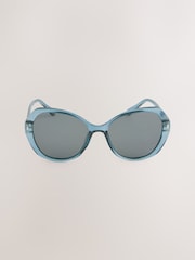 Teal Blue Large Sunglasses - Image 3 of 4