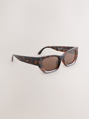Carapaça de tartaruga marrom - Sunglassesquadrados - Imagem 1 de 3