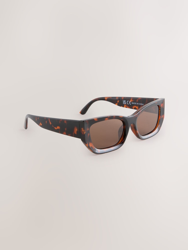 Carapaça de tartaruga marrom - Sunglassesquadrados - Imagem 1 de 3