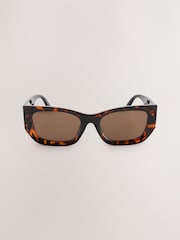 Carapaça de tartaruga marrom - Sunglassesquadrados - Imagem 2 de 3