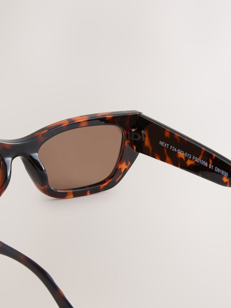 Carapaça de tartaruga marrom - Sunglassesquadrados - Imagem 3 de 3