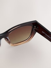 Castanho - Sunglassesquadrados - Imagem 3 de 3