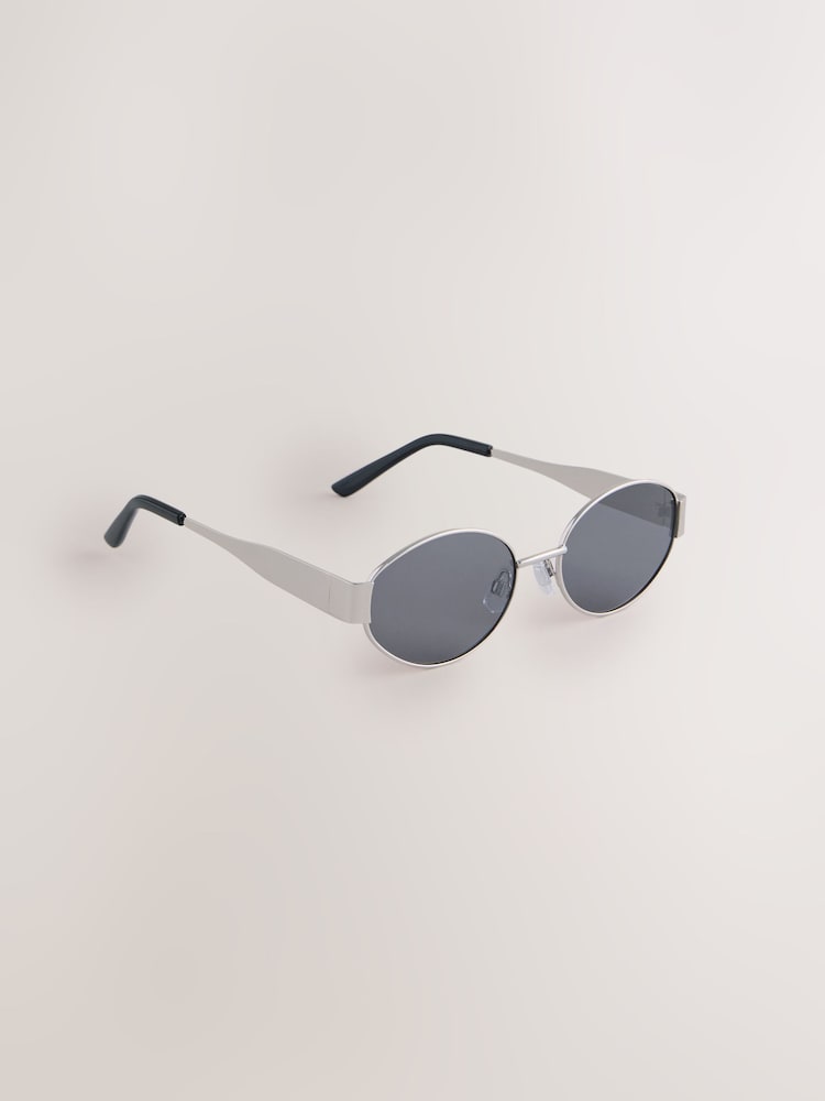 Black Tone Oval Sunglasses - Image 1 of 3