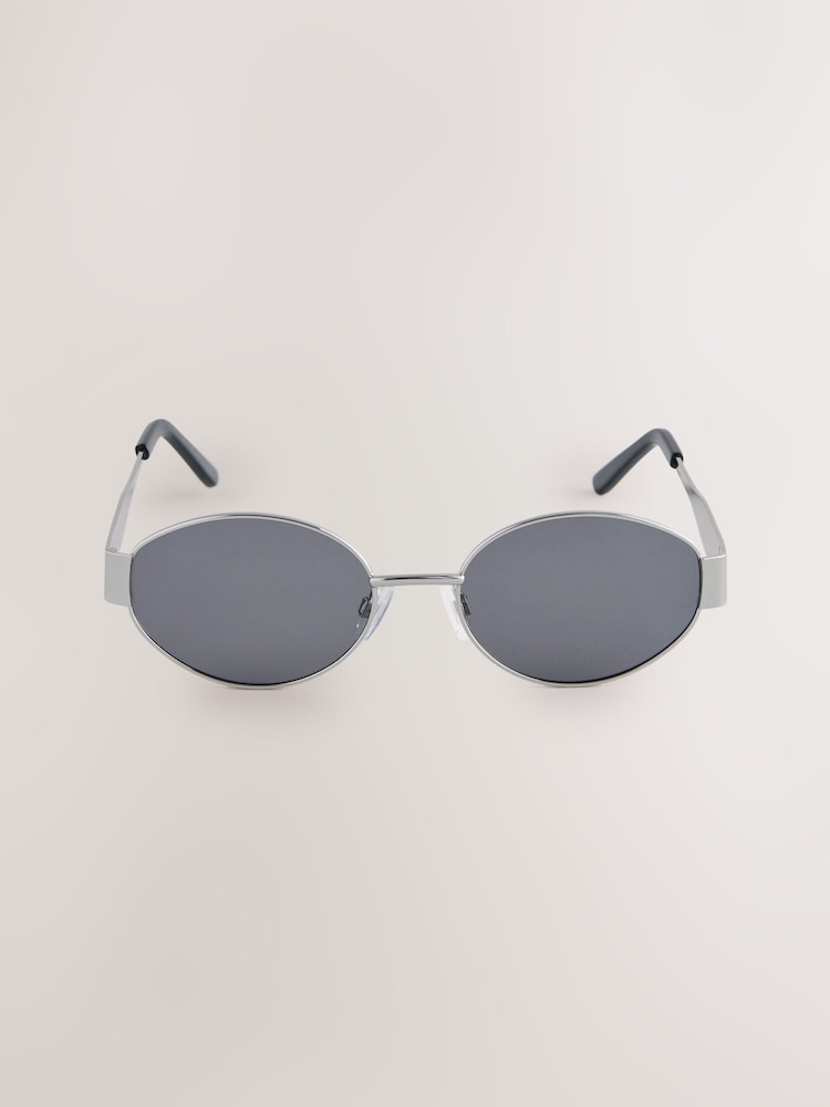 Black Tone Oval Sunglasses - Image 2 of 3