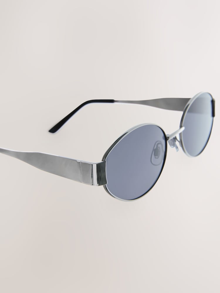 Black Tone Oval Sunglasses - Image 3 of 3