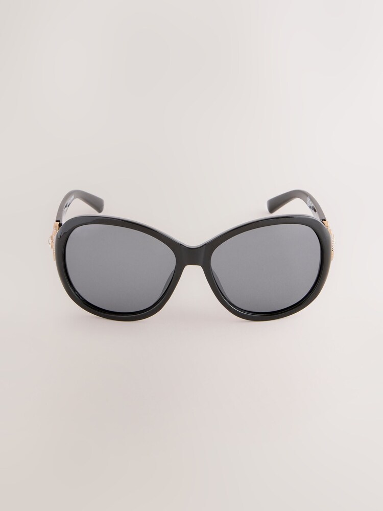 Black Wrap Around Sunglasses - Image 2 of 3 Black Wrap Around Sunglasses - Image 2 of 3