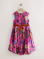 Hot Pink Floral Kew Collection Prom Dress (3-12yrs) - Image 6 of 8