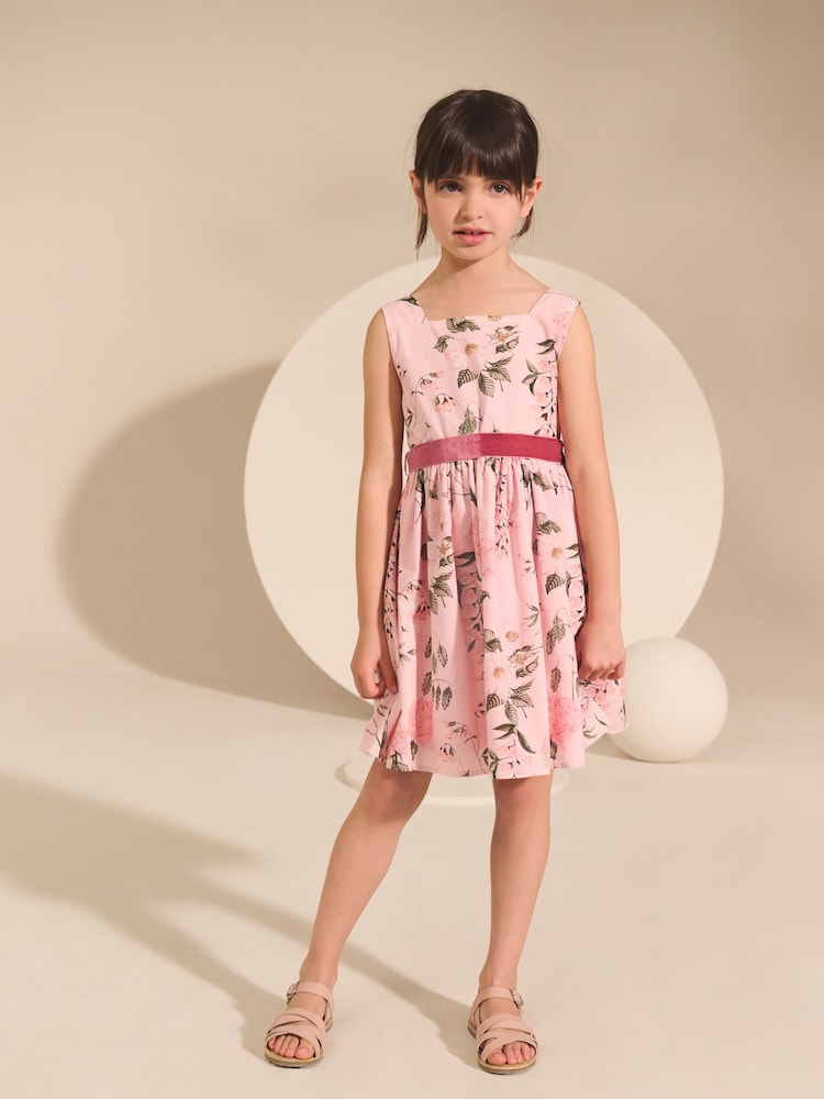 Estampado floral rosa - Vestido de graduación (3-12 años) - Imagen 2 de 9 Estampado floral rosa - Vestido de graduación (3-12 años) - Imagen 2 de 9