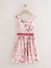 Pink Floral Print Prom Dress (3-12yrs) - Image 4 of 6