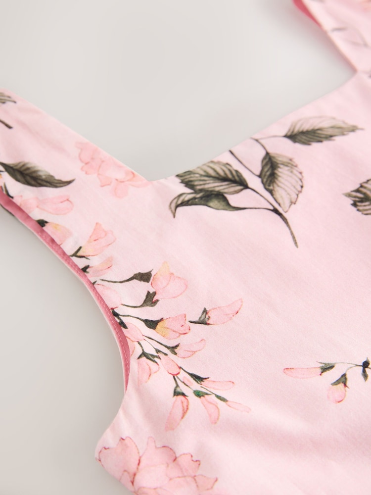 Pink Floral Print Prom Dress (3-12yrs) - Image 9 of 9