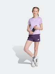 adidas Purple Regular Fit Essentials Logo Kids Training T-Shirt - Image 3 of 6