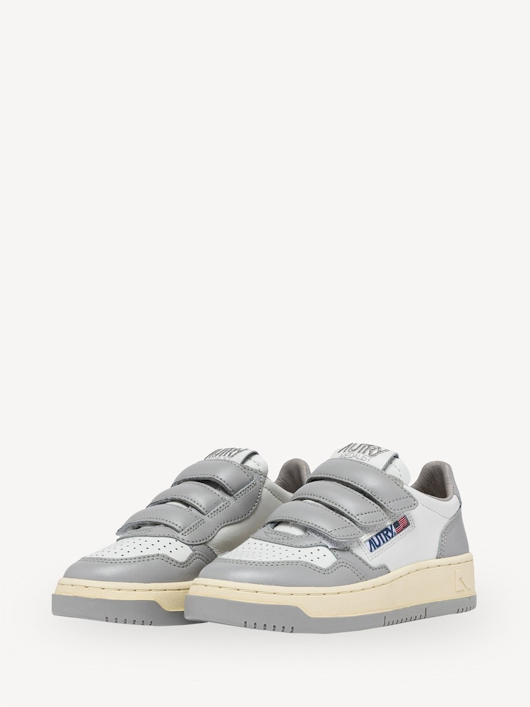 AUTRY Grey Kids Kidstripes Low Trainers - Image 2 of 6
