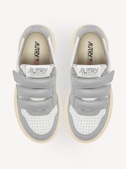 AUTRY Grey Kids Kidstripes Low Trainers - Image 4 of 6