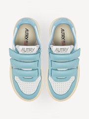 AUTRY Blue Kids Kidstripes Low Trainers - Image 4 of 6