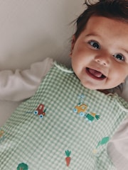 Gingham Embroidered Farm 2.5 TOG Sleeveless Sleep Bag - Image 3 of 16