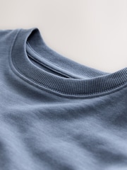 Mid Blue Regular Fit Long Sleeve Cosy T-Shirt (3-16yrs) - Image 4 of 4