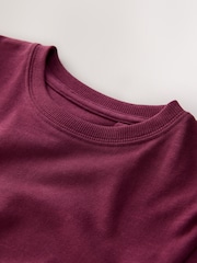 Berry Red Regular Fit Long Sleeve Cosy T-Shirt (3-16yrs) - Image 3 of 4