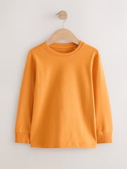 Ochre Yellow Regular Fit Long Sleeve Cosy T-Shirt (3-16yrs) - Image 1 of 4
