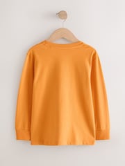 Ochre Yellow Regular Fit Long Sleeve Cosy T-Shirt (3-16yrs) - Image 2 of 4