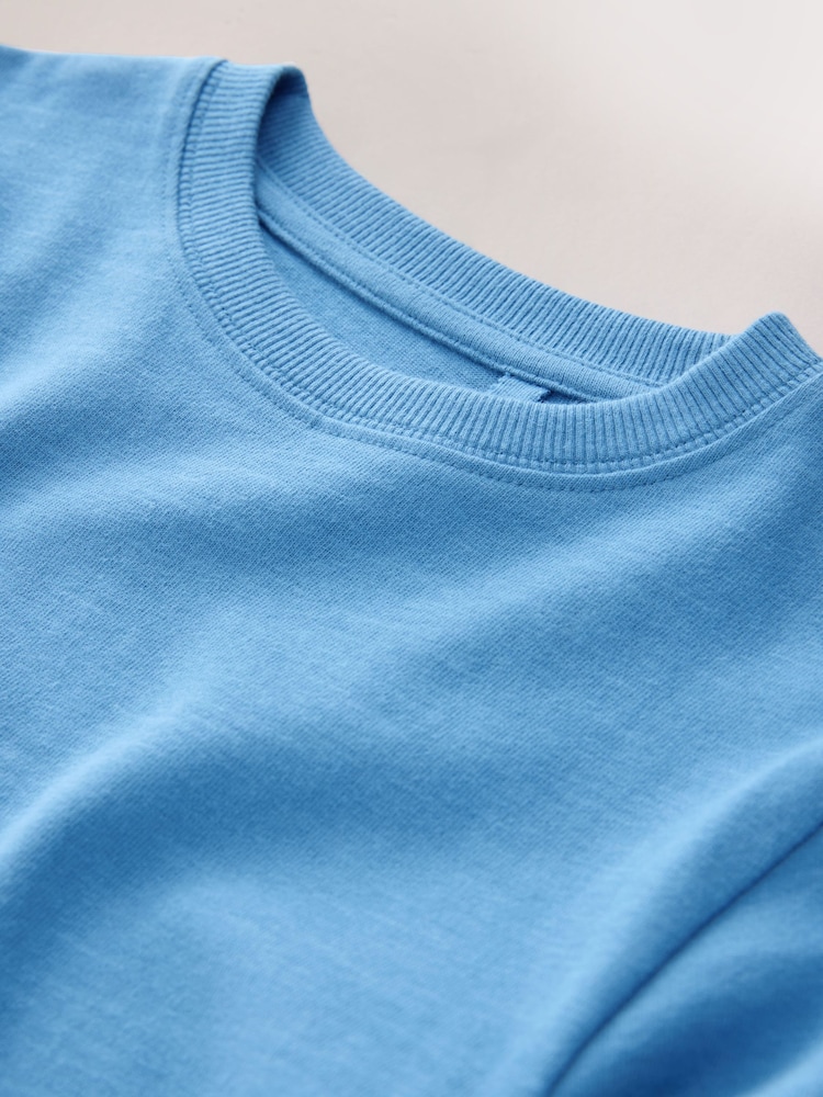 Pale Blue Regular Fit Long Sleeve Cosy T-Shirt (3-16yrs) - Image 1 of 4