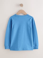 Pale Blue Regular Fit Long Sleeve Cosy T-Shirt (3-16yrs) - Image 2 of 4