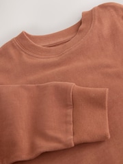 Rust Red Regular Fit Long Sleeve Cosy T-Shirt (3-16yrs) - Image 3 of 4