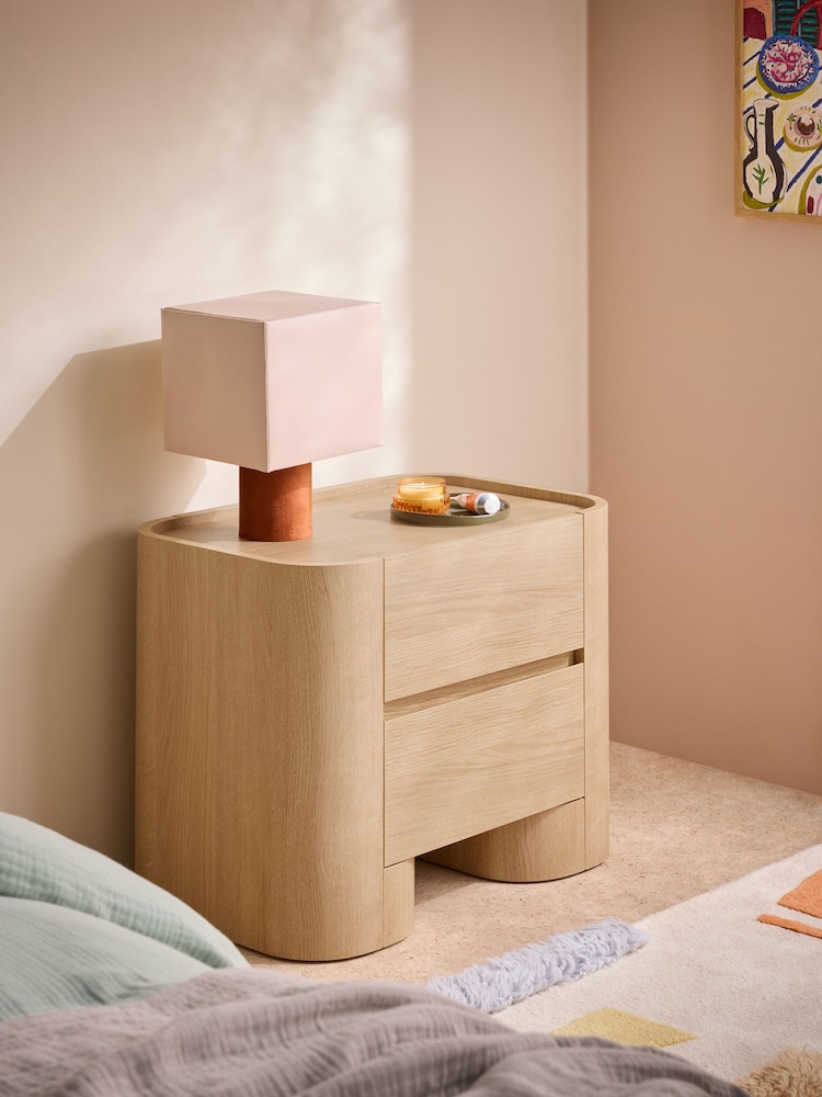 MADE.COM Oak Kain Bedside Table - Image 1 of 5