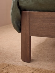 MADE.COM Cale Check Rust Brown Bed Evander - Image 3 of 5