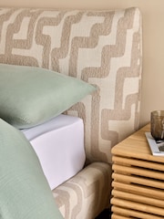 MADE.COM Clyde Abstract Natural Sand Jude Bed - Image 3 of 3