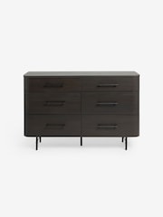 MADE.COM Dark Oak Effect Zeke Wide Chest of Drawer - Image 1 of 2