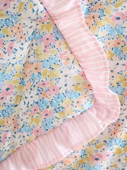 Catherine Lansfield Pink Darcy Floral Frill Edge Reversible Bedspread - Image 3 of 3