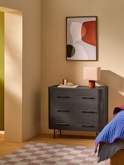 MADE.COM Dark Oak Effect Zeke 3 Drawer Chest of Drawer - Image 1 of 5