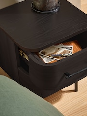 MADE.COM Dark Oak Effect Zeke Bedside Table - Image 3 of 5
