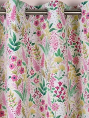 Catherine Lansfield Tilly Floral Fully Reversible Eyelet Curtains - Imagem 4 de 4