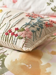 Catherine Lansfield Countryside Floral Embellished Cushion - صورة 2 من 2