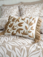 Catherine Lansfield Tufted Sorrel Leaf Cotton Cushion - Изображение 1 из 2
