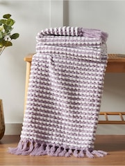 Catherine Lansfield Stab Stitch Throw - Imagem 1 de 4