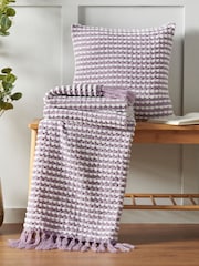 Catherine Lansfield Stab Stitch Throw - Imagem 2 de 4