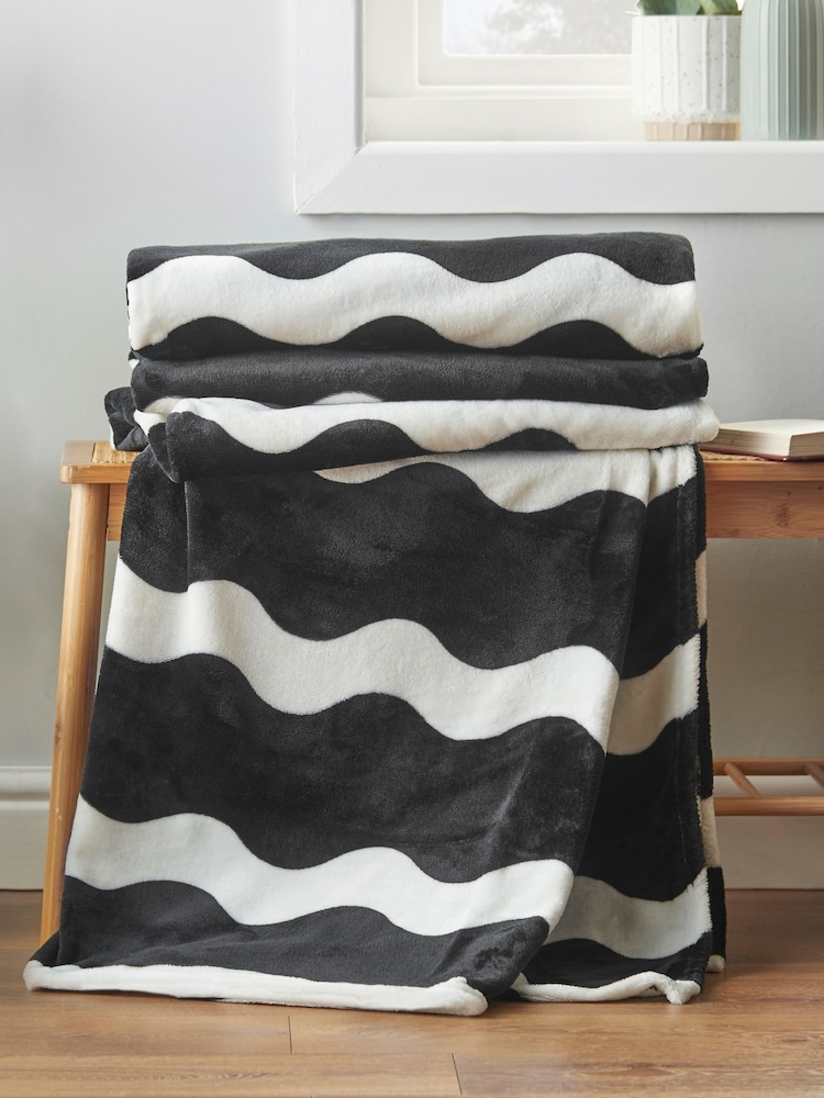 Sassy B Oversized Waves Reversible Throw - Imagen 1 de 4