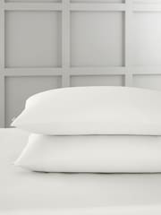Bianca Set of 2 Ivory 400 Thread Count 100% Cotton Sateen Pillowcases - Image 1 of 2