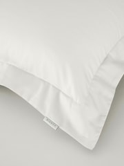 Bianca Set of 2 Ivory 400 Thread Count 100% Cotton Sateen Oxford Pillowcases - Image 3 of 3
