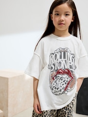 Cream The Rolling Stones License Band Sequin T-Shirt (3-16yrs) - Image 1 of 4